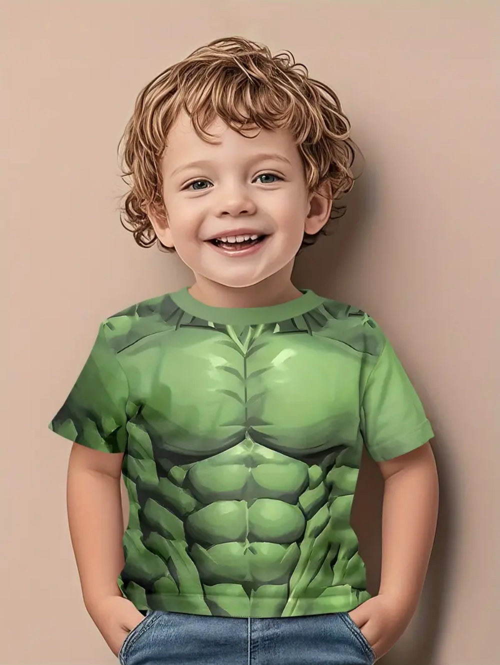 Summer Clothing Beach - Muscle Kinder T-shirt Spierprint T-shirt Zomer