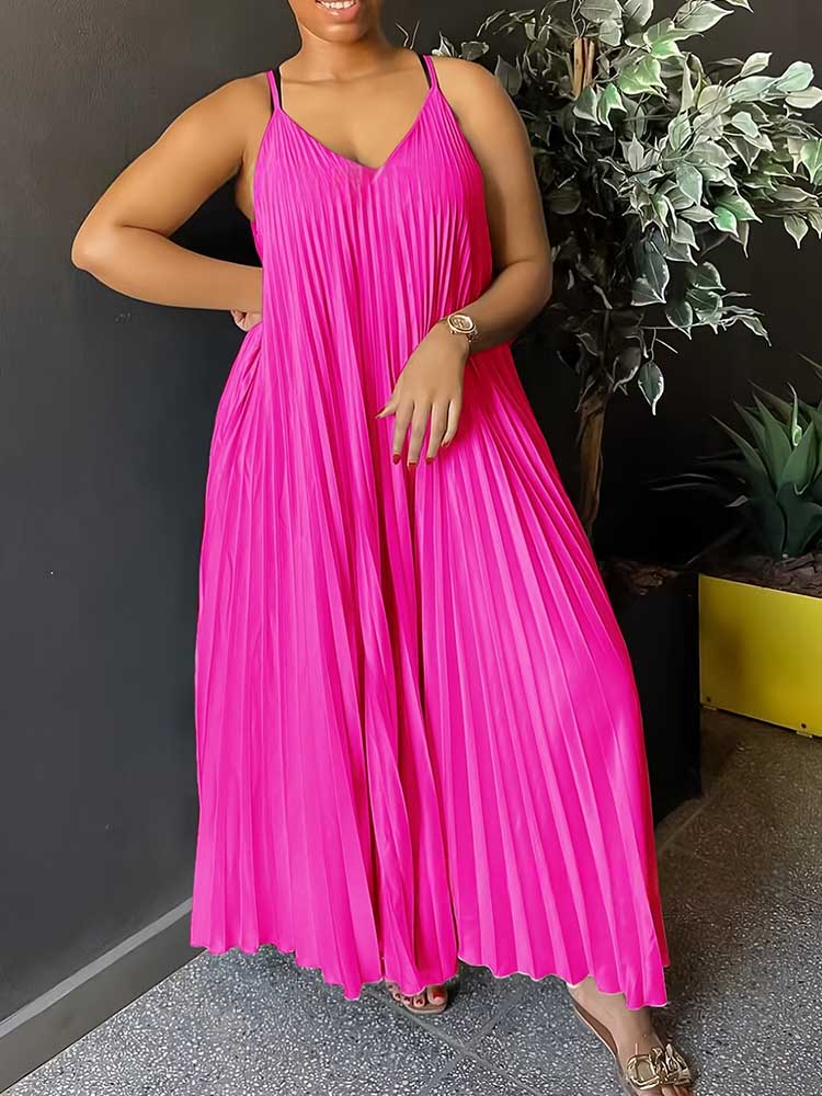 Summer Clothing For Older Women - Zomer Dames Mouwloze Dunne Bandjurk V-hals