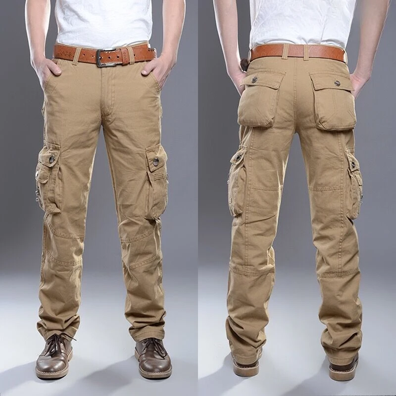 Summer Clothing Korea - Wandelcargobroeken voor heren Outdoorbroeken Man Multipockets