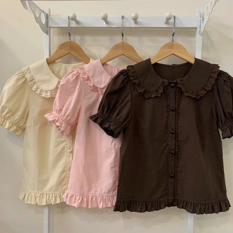 Summer Japanese Clothing - Zomer Japanse Kawaii Lolita Shirts Vrouwen