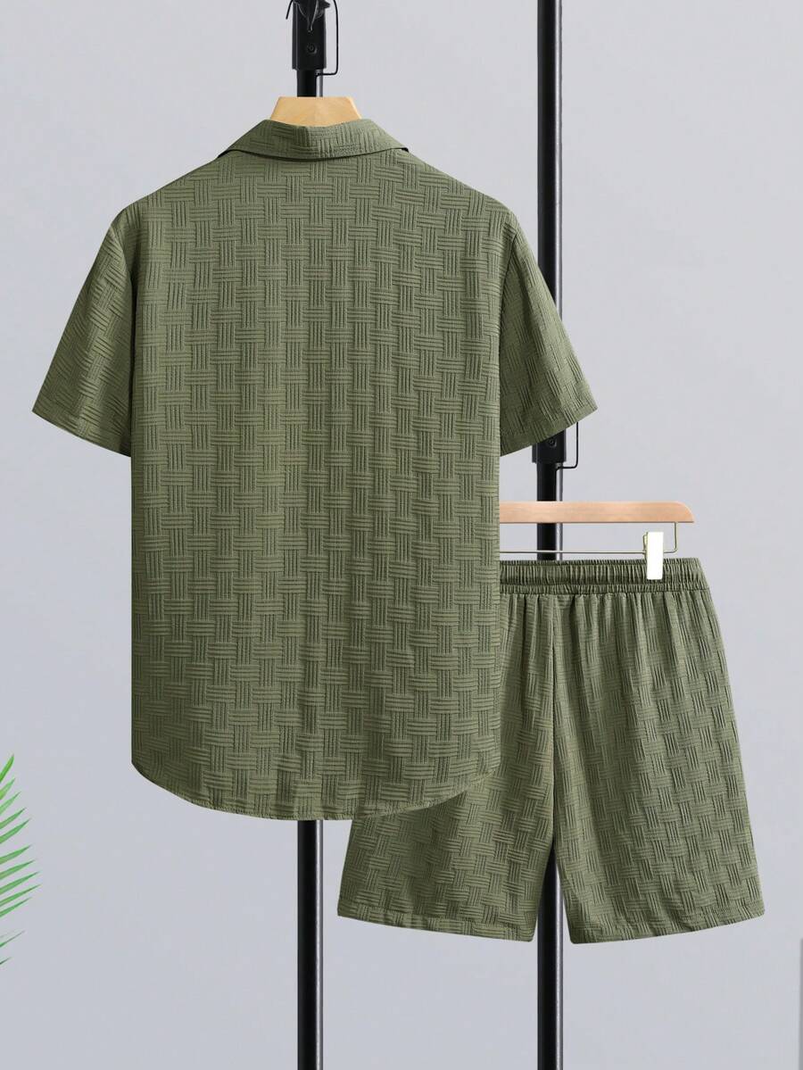Linen Shorts Men - Genlund Heren Vakantie Set met Korte