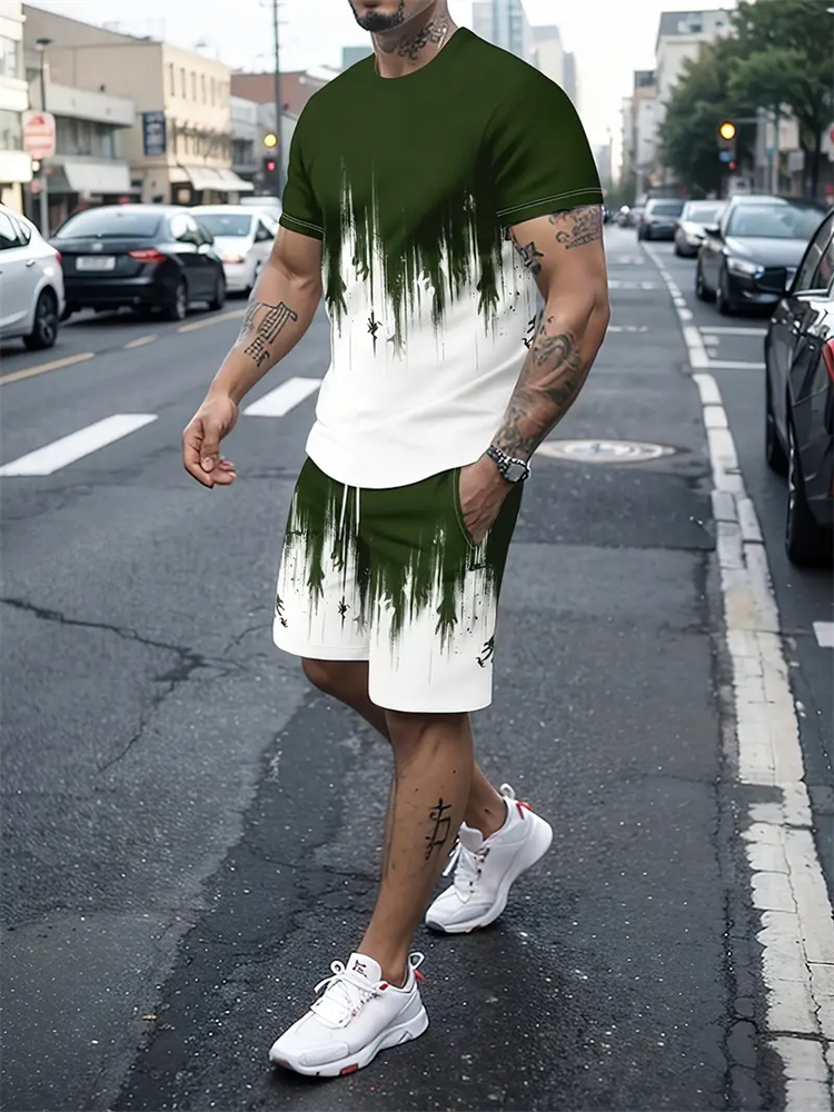 Heren Dames T-shirt met gradië - Summer Clothing Styles recensie en prijs