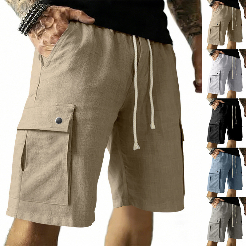 Europese en Amerikaanse multi- - Linen Shorts Men recensie en prijs