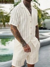 Heren gehaakte gebreide 2-deli - Summer Clothing Beach recensie en prijs