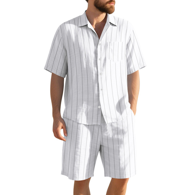 Zomerlinnenpak voor heren, ges - Linen Shorts Men recensie en prijs
