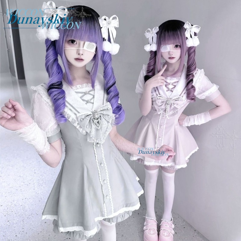 Sailor Collar Jurk Set Kant St - Summer Japanese Clothing recensie en prijs