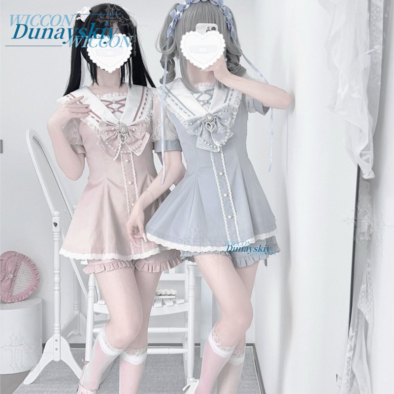 Sailor Collar Jurk Set Kant St - Summer Japanese Clothing recensie en prijs