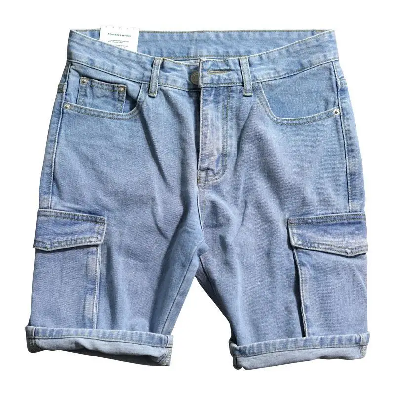 Losse rechte korte jeansbroek  - Summer Clothing Korea recensie en prijs