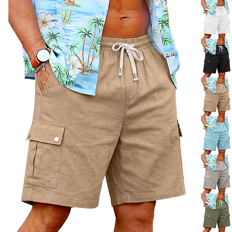 Zomer losse, huidvriendelijke  - Linen Shorts Men recensie en prijs