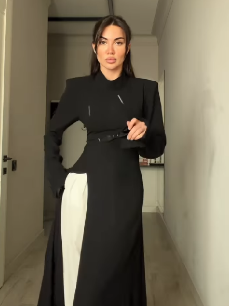 Elegante lange jurk met hoge h - Summer Clothing For Older Women recensie en prijs