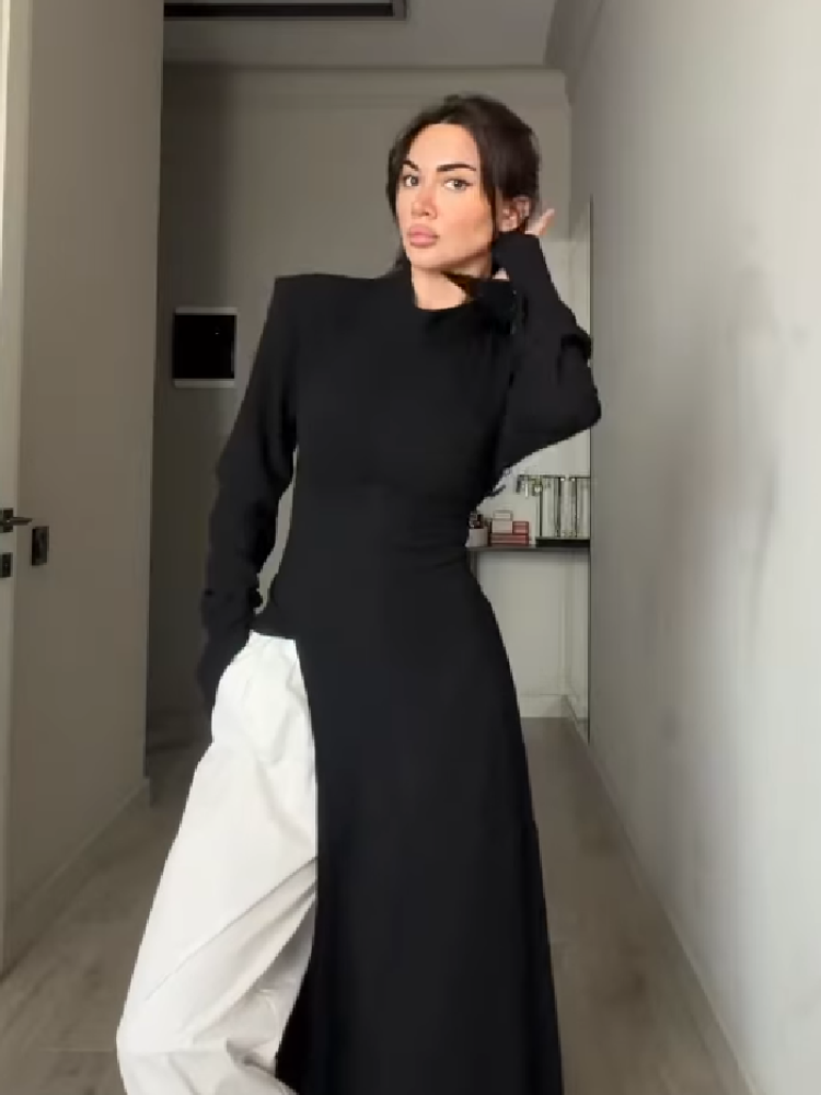 Elegante lange jurk met hoge h - Summer Clothing For Older Women recensie en prijs