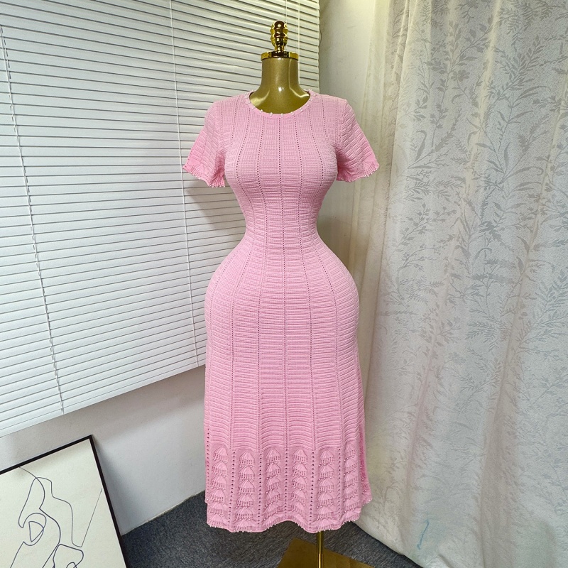 Modieuze Gebreide Jurk met Uit - Summer Clothing Styles For Women recensie en prijs