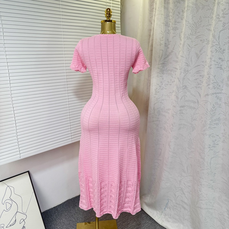 Modieuze Gebreide Jurk met Uit - Summer Clothing Styles For Women recensie en prijs