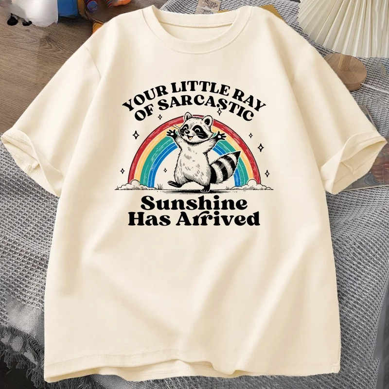 Grappige sarcastische wasbeer  - Summer Rays Clothing recensie en prijs