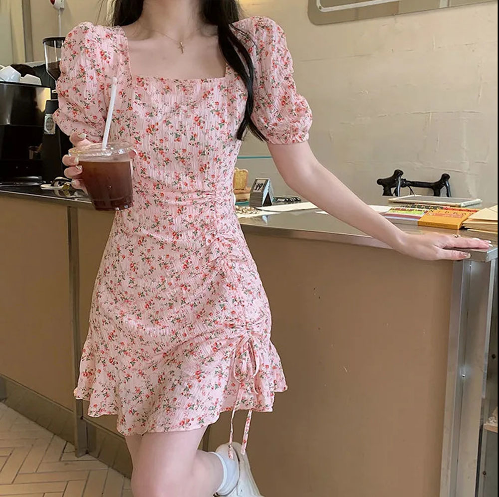 Zomer Bloemen Trekkoord Mini J - Summer Clothing Korea recensie en prijs