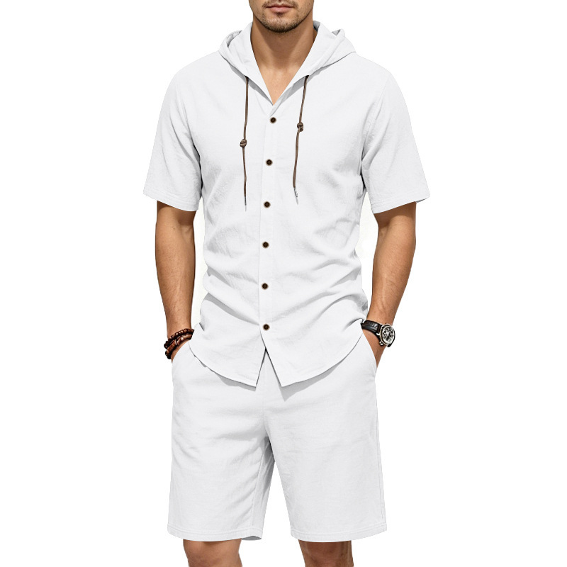 Heren zomerlinnen tweedelige s - Linen Shorts Men recensie en prijs