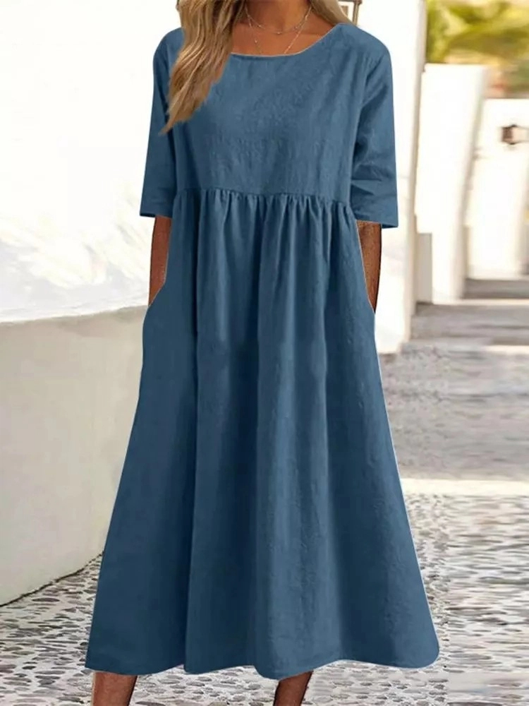 Nieuwe modieuze damesjurk met  - Summer Clothing For Older Women recensie en prijs