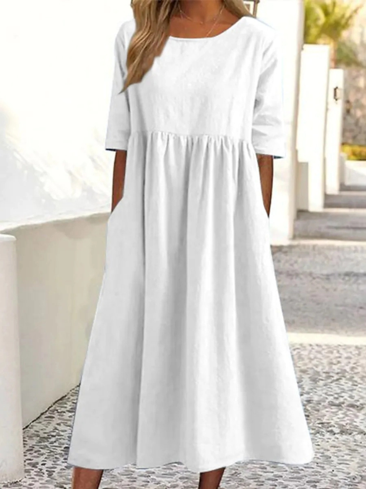 Nieuwe modieuze damesjurk met  - Summer Clothing For Older Women recensie en prijs