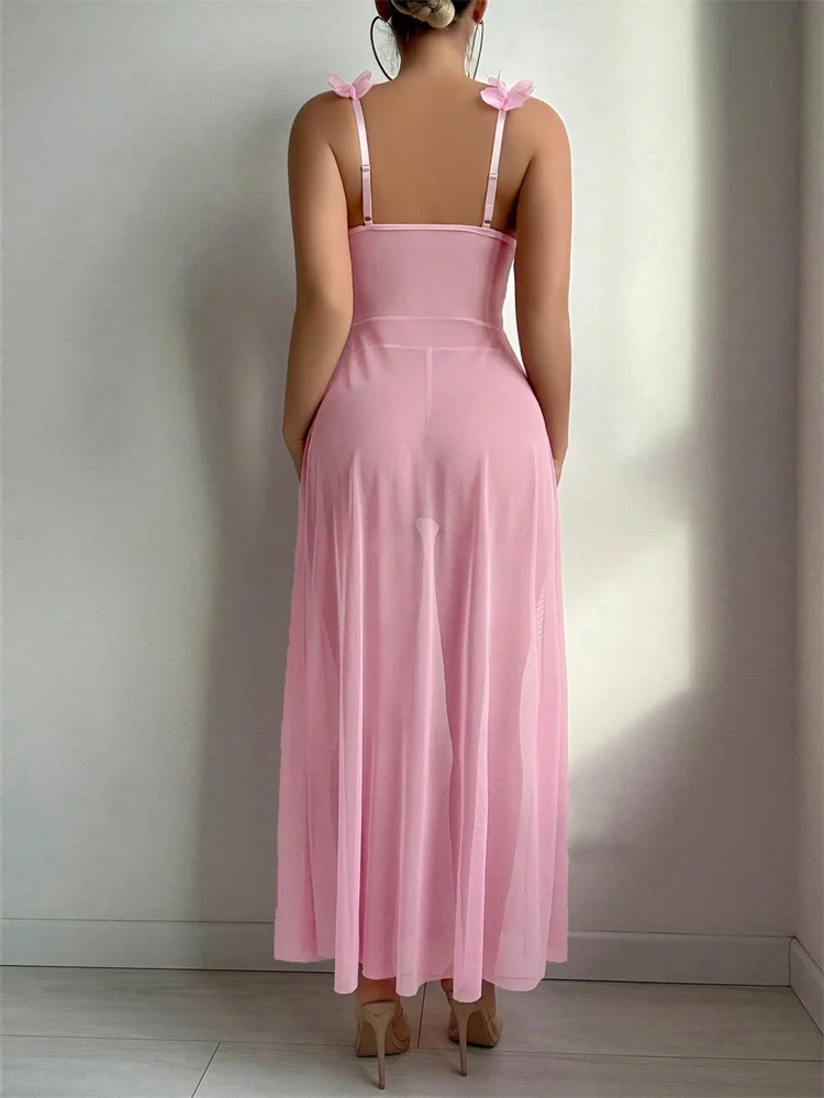 Roze bloemen sexy nachtkleding - Summer Clothing Styles recensie en prijs