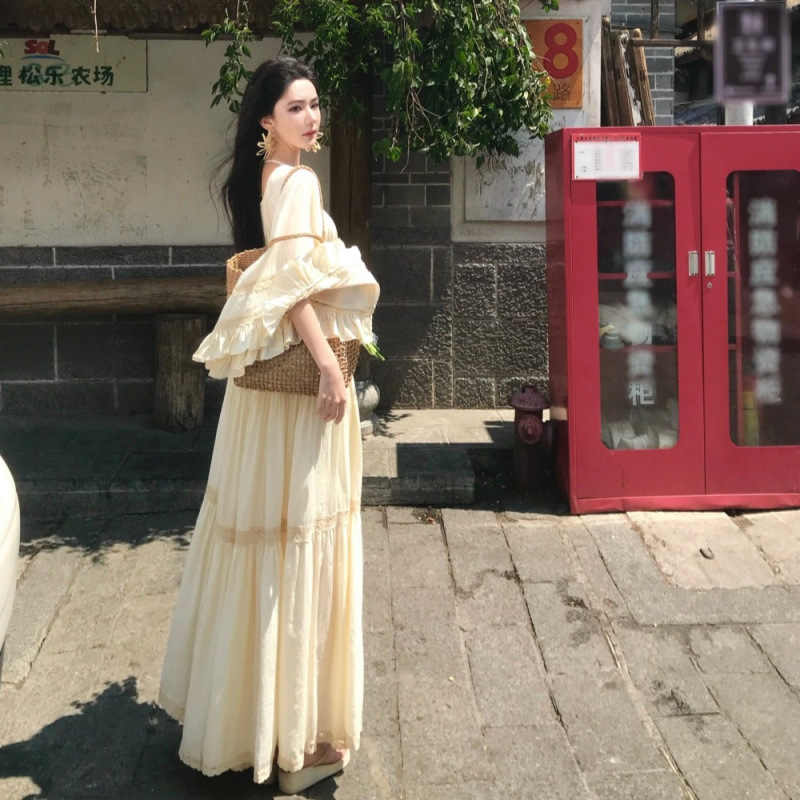 Nieuwe elegante jurk met vierk - Summer Clothing For Older Women recensie en prijs