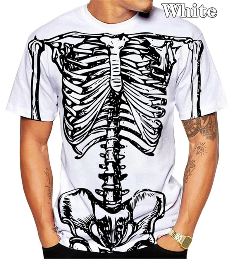 Horror Skull Skelet Grafische  - Summer Rays Clothing recensie en prijs