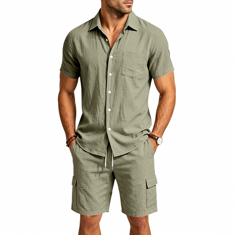 Heren zomer Amerikaans linnen  - Linen Shorts Men recensie en prijs